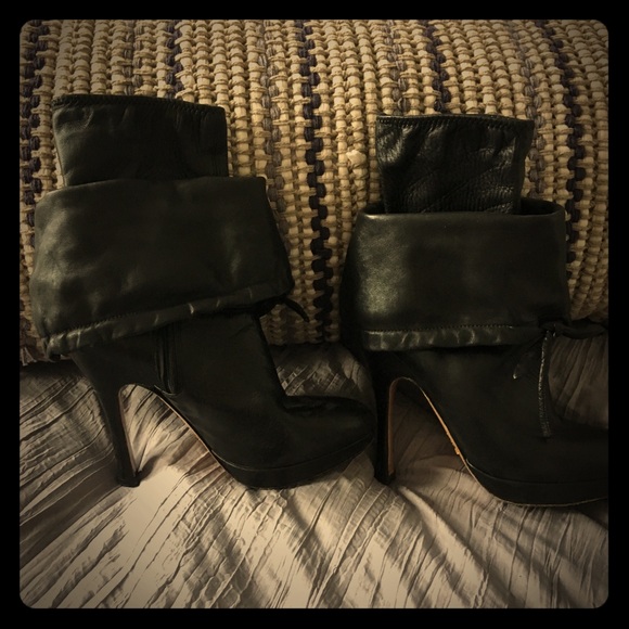 Prada Shoes - Prada black leather sock booties